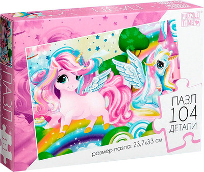 Пазл Puzzle Time Мир единорогов / 9206015 (104эл)