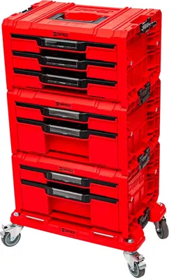 Набор ящиков для инструментов QBrick System PRO Drawer Workshop SET 3, 2.0 / Z258353PG003 (красный)