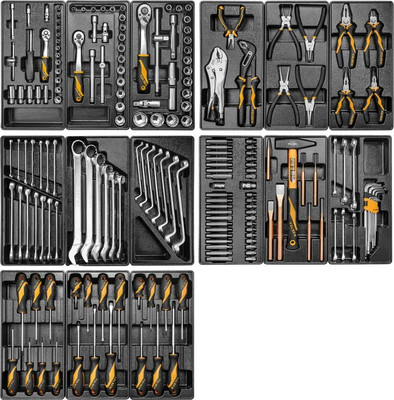 Универсальный набор инструментов Tolsen TT85412-189 (без тележки)