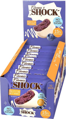 Набор протеинового печенья FitnesShock Брауни Черника (10x50г)
