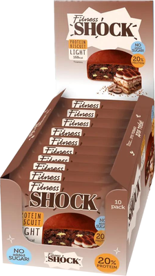 Набор протеиновых пирожных FitnesShock Бисквит Тирамису (10x40г)