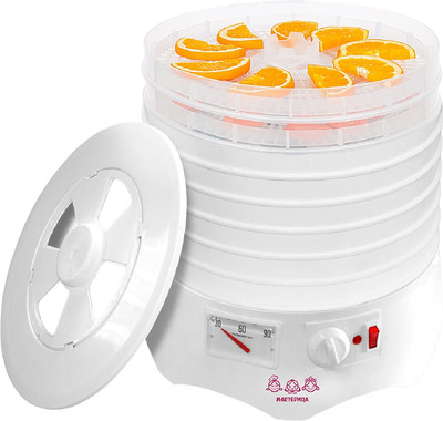 Сушилка для овощей и фруктов Мастерица EFD-0602VM (6 белых поддонов + 2 прозрачных поддона)