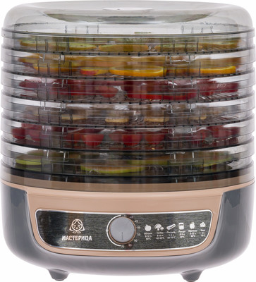 Сушилка для овощей и фруктов Мастерица EFD-1004VM 3в1 (серый/бежевый)