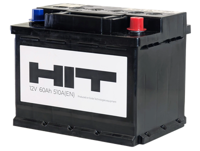 Автомобильный аккумулятор HIT R 510A / 6СТ-60 L2 (60 А/ч)