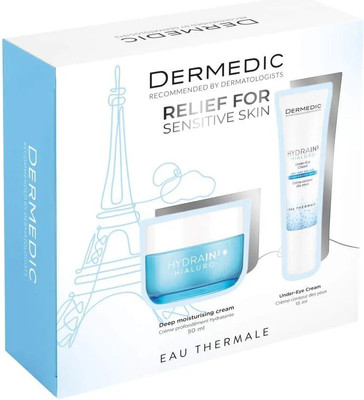 Набор косметики для лица Dermedic Hydrain3 Крем SPF15 50мл+Крем для век 15мл