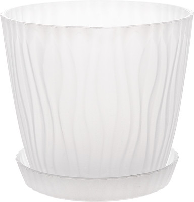 Вазон BOTANICA Волна Рефленый 11.5x10см (0.7л, прозрачный)