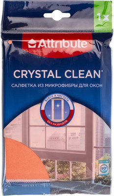 Салфетка хозяйственная Attribute Crystal Clean для окон ACR121