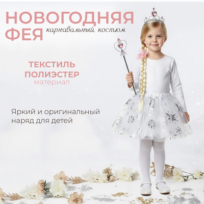 Набор карнавальный Miland Новогодняя фея 4 в 1 / КРК-7292