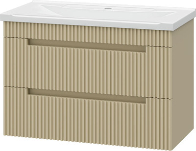 Тумба с умывальником Brevita Ariana 80 / ARI-01080-03062Я+Р-Евв14080-Д