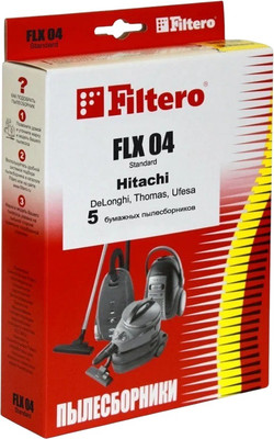 Комплект пылесборников для пылесоса Filtero Standard FLX 04 (5шт)