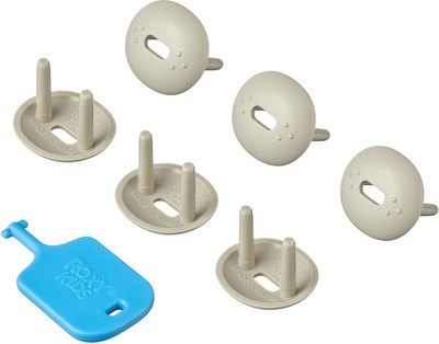 Набор заглушек для розеток ROXY-KIDS RSG-006G (6шт, графит)