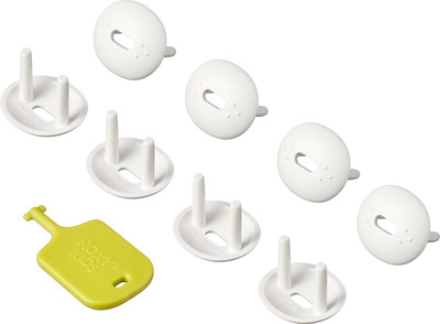 Набор заглушек для розеток ROXY-KIDS RSG-008W (8шт, белый)