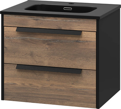 Тумба с умывальником Brevita Monsour 60 / MON-09060-0102Я+9060MMB