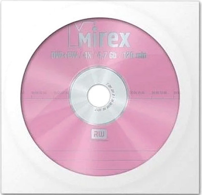 Диск DVD+RW Mirex 4.7Gb / UL130022A4C