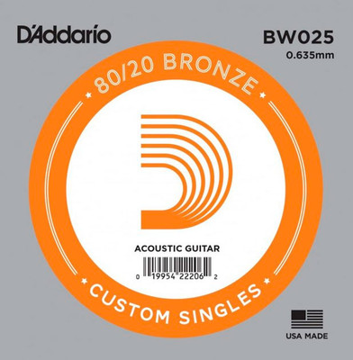 Струна для акустической гитары D'Addario BW025
