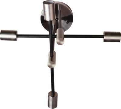 Потолочный светильник Mirastyle BL-4658/4 SN+BK