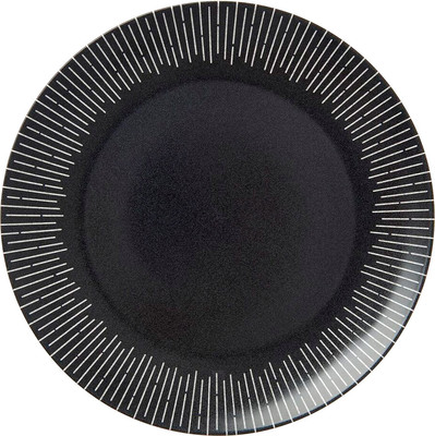 Тарелка столовая обеденная HomeQueen Нуар 77105 (черный)