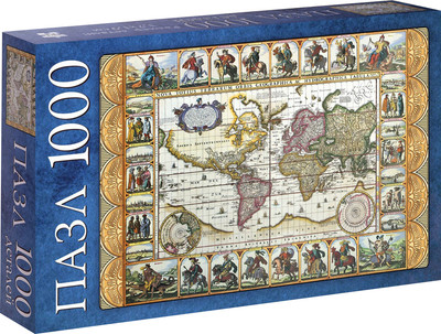 Пазл Puzzle Time Карта мира / 10733567 (1000эл)