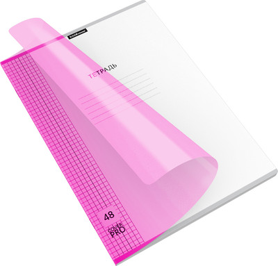 Тетрадь Erich Krause Классика CoverPrо Neon / 56412 (48л, розовый)