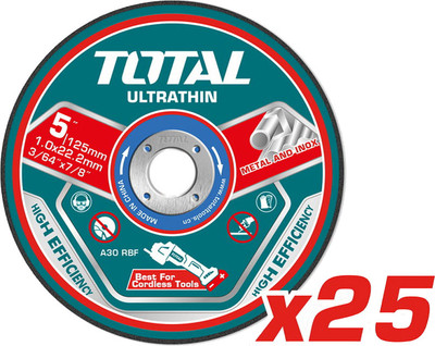 Набор отрезных дисков TOTAL TAC21012525 (25шт)