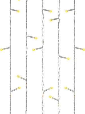 Световой занавес Miled 8 режимов 210 ламп / ГЗ-0039 (3x2.7м, теплый белый)