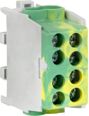 Клемма КС КВС распределительная с двойным винтом 2x25/2x16 / 92085 (желтый/зеленый)