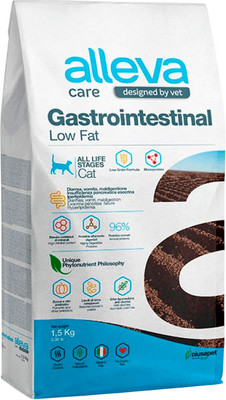 Сухой ветеринарный корм для кошек Alleva Care Гастроинтестинал с пониженным содержанием жира / P10270 (1.5кг)