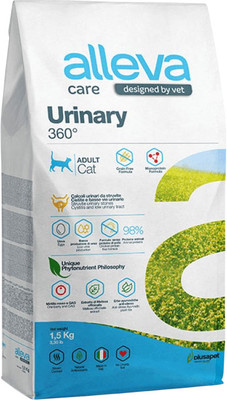Сухой ветеринарный корм для кошек Alleva Care Уринари / P10272 (1.5кг)