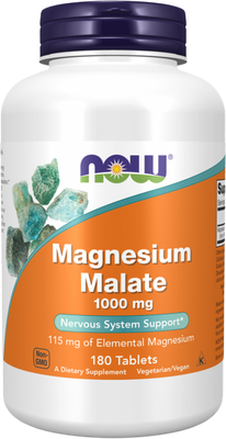 Минерал NOW Magnesium Malate 1000mg (180таблеток)