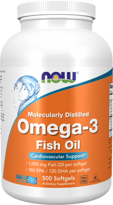 Жирные кислоты NOW Omega-3 30% (500капсул)