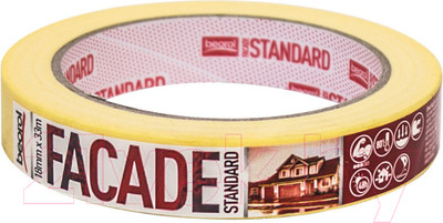 Лента малярная Beorol Facade Standard 18мм (50м)