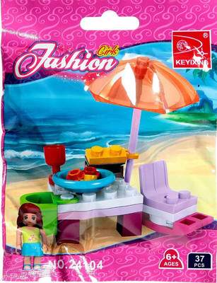 Конструктор Keyixing Девчонки. Отдых на пляже 24104 / 1552113
