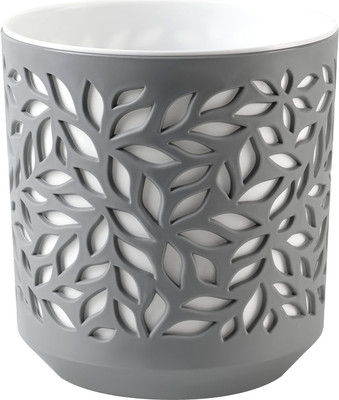 Кашпо La Decoro Leaves / КШ-9822 (серый/белый)