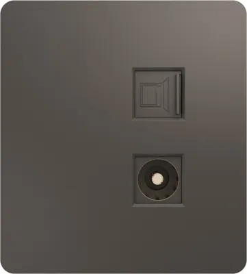 Розетка Kranz Round KR-78-0722-2 (титан)