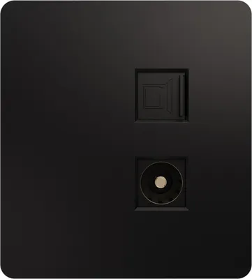 Розетка Kranz Round KR-78-0722-3 (оникс)