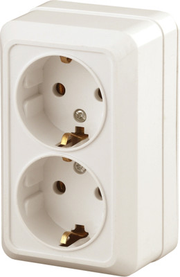 Розетка INTRO Quadro 2-204-02 / Б0053803 (слоновая кость)