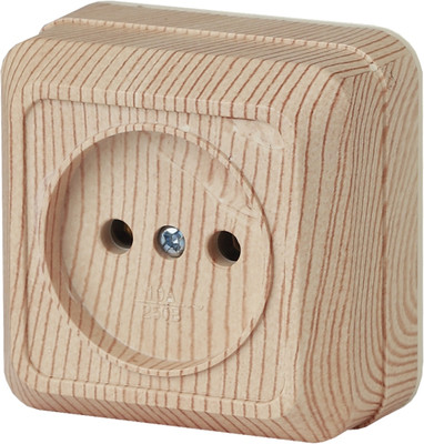 Розетка INTRO Quadro 2-201-11 / Б0053781 (сосна)