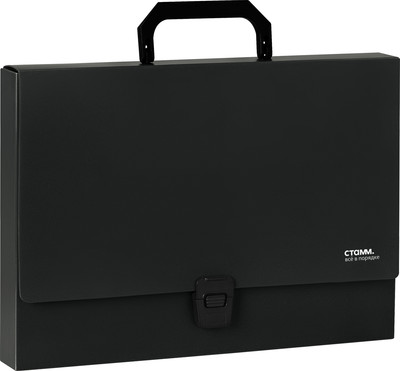 Папка-портфель Стамм Стандарт / ММ-30898 (черный)