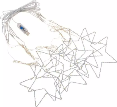 Световой занавес Neon-Night Из росы с фигурами Звезд / 315-849 (1.5x1.15м, мультиколор)