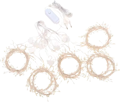 Световой занавес Neon-Night Из росы Фейерверк / 315-866 (3x3м, теплый белый)