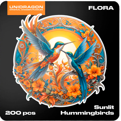Пазл Unidragon Солнечные колибри / 1262-20 (200эл)