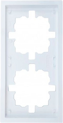 Рамка для выключателей и розеток Lezard Zima 704-0200-147 (белый)