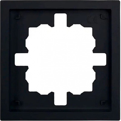 Рамка для выключателей и розеток Lezard Zima 704-4200-146 (черный бархат)