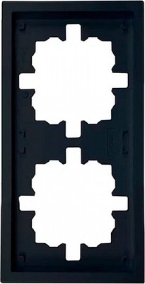 Рамка для выключателей и розеток Lezard Zima 704-4200-147 (черный бархат)