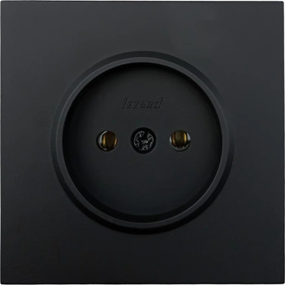 Розетка Lezard Zima 704-4288-121BQC (черный бархат)