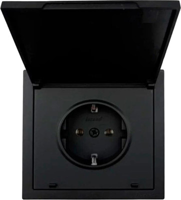 Розетка Lezard Zima 704-4288-123BQC (черный бархат)