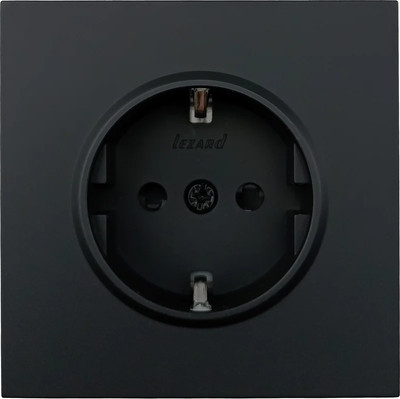 Розетка Lezard Zima 704-4288-124BQC (черный бархат)