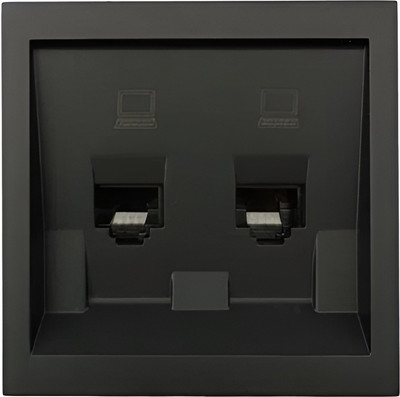 Розетка Lezard Zima 704-4288-141 (черный бархат)