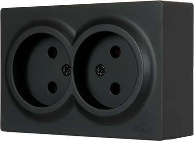 Розетка Lezard Leto 752-4200-128B (черный бархат)