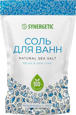 Соль для ванны Synergetic 1кг